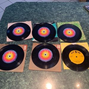 Lot of 6 "The Banjo Barons" Records 45s.